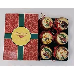 Vintage Style Santa Clause Globe Ornaments U268